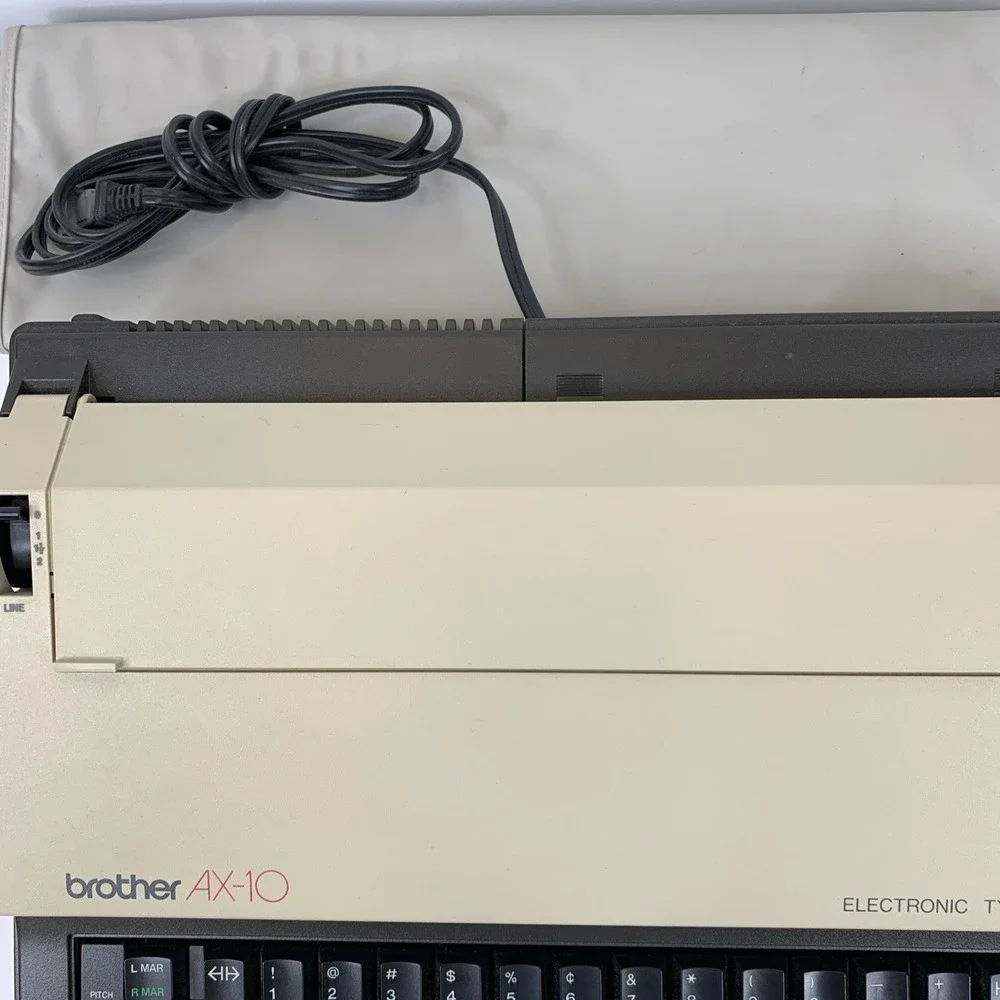 VTG Brother AX-10 Electronic Typewriter Portable‎ Retro Tested Great Condition
